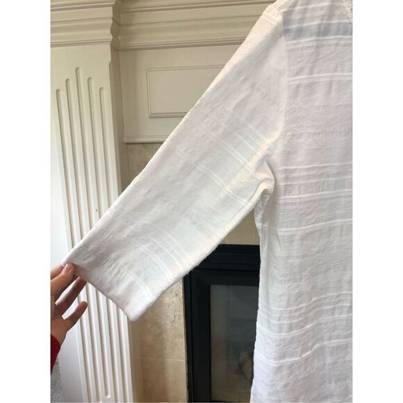 Alfred Dunner Women’s White With Rhinestones 3/4 Sleeve Blouse Size Petite 12 - Picture 3 of 7